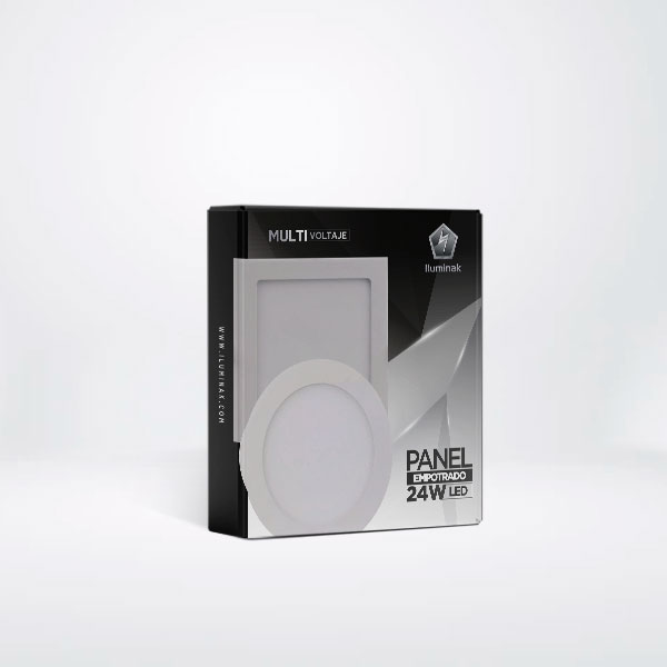 Panel Empotrable Redondo 24W