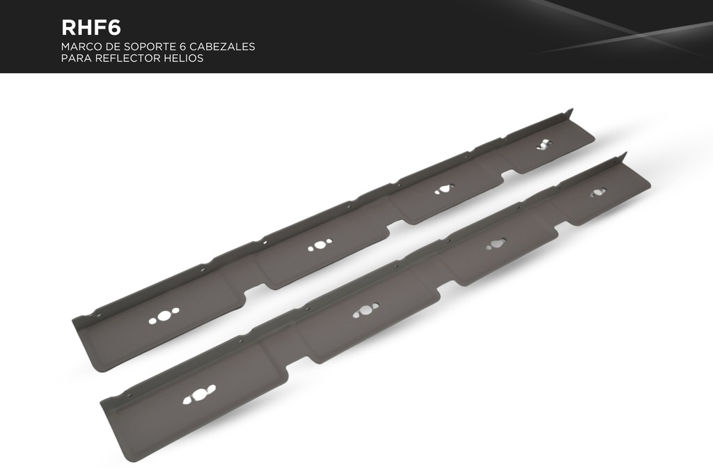 Marco de soporte 6 cabezales para Reflectores Helios