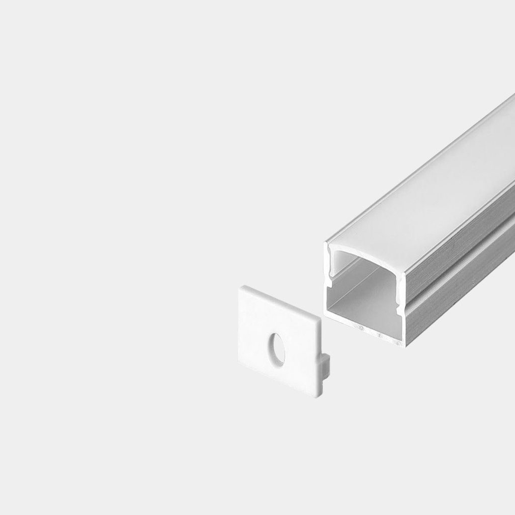 Perfil de 3M 20x20 mm Superficial de Aluminio