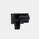 Ángulo Horizontal Empotrable para Lámpara Magnética Negro