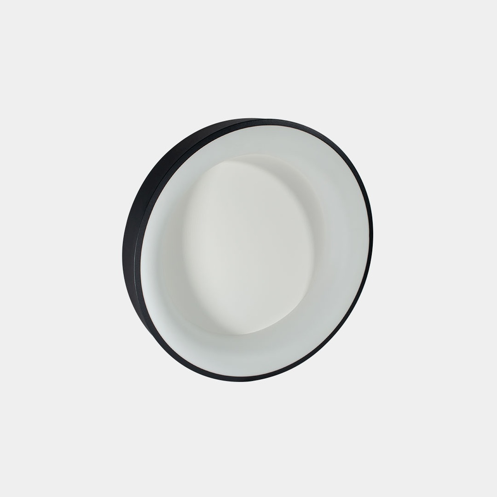 Lámpara Redonda Cerrada 60CM 38W Slim Negro