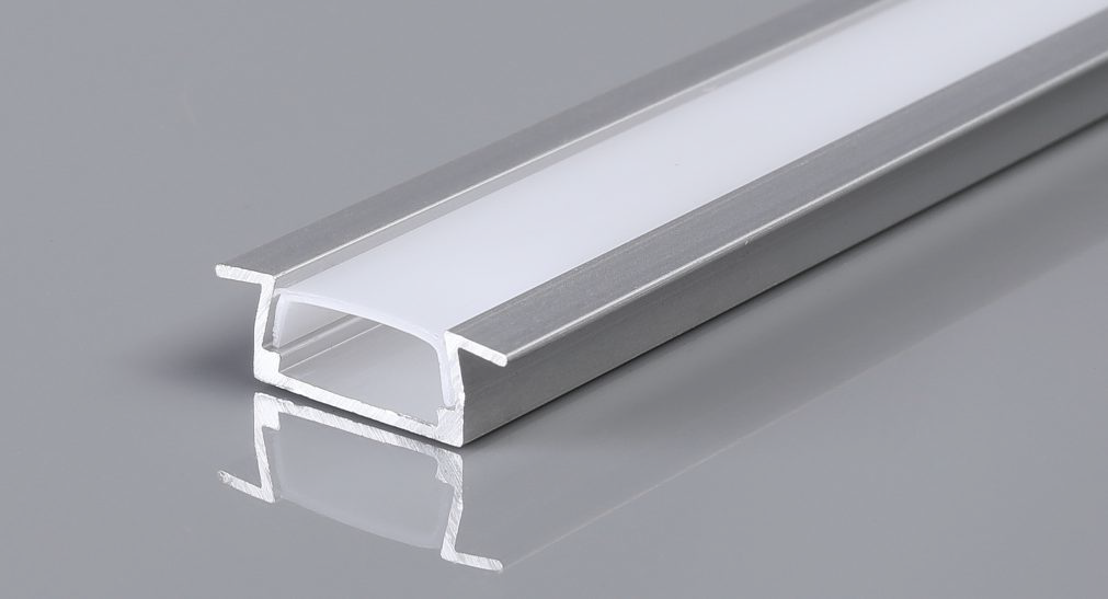 Perfil 25x7mm Empotrable de Aluminio 2M
