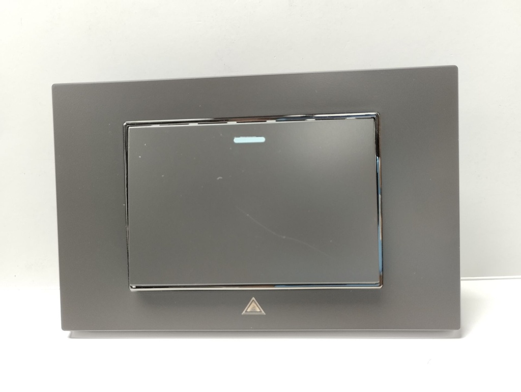 Toma Interruptor ADORA Negro Silver