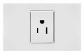 Toma Corriente ADORA Gris Silver