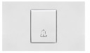Toma Interruptor de Timbre ADORA Gris Silver