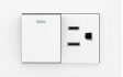 Toma Interruptor - Corriente CURVE negro (Blanco)