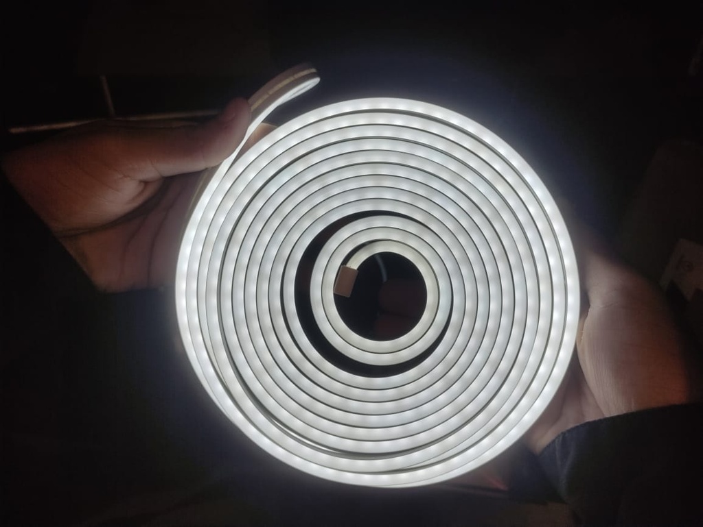 Cinta LED Neon 5M, 12V 5X11MM 6500k