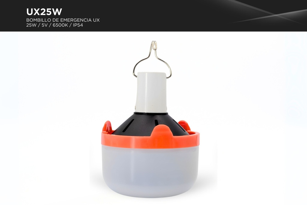 Bombillo de emergencia UX 25W