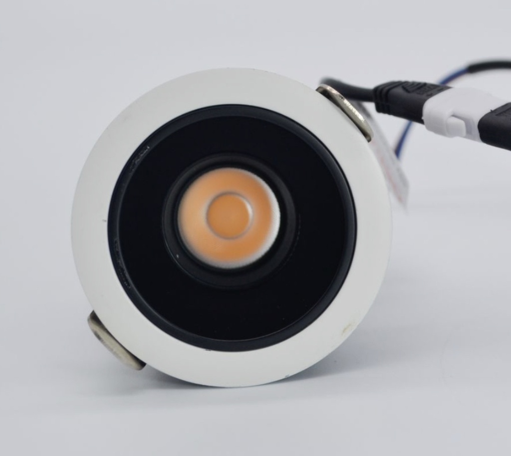 Spotlight Lamba Empotrable 10W 3500K Blanco + Negro 36°