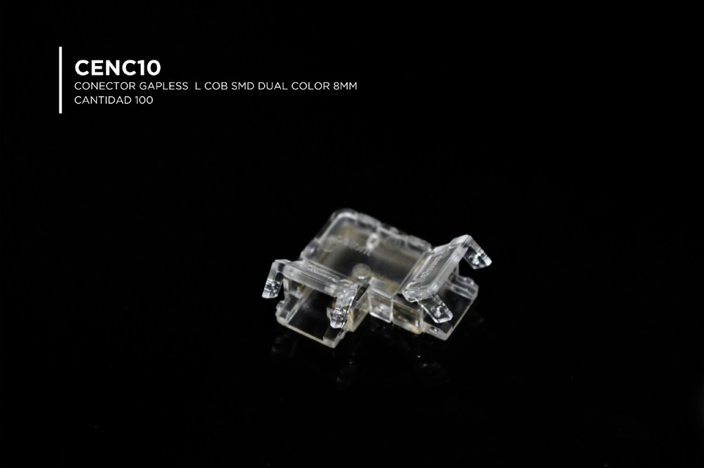 CONECTOR GAPLESS L COB SMD DUAL COLOR 8MM