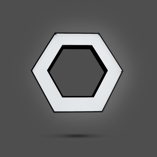 [OTV36WH] Lámpara Decorativa 36W Hexagonal 6500K