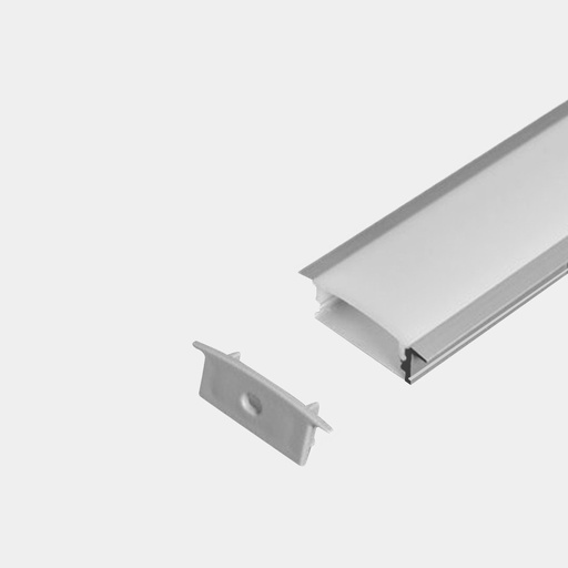 [FX508] Perfil 26x8mm Empotrable de Aluminio de 3M