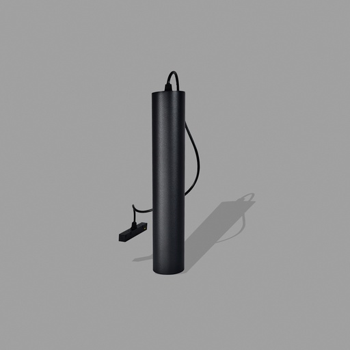 [LSAM12WN] Lámpara Colgante para Riel Magnético 4500K 12W 48V Negro 5,5X30CM