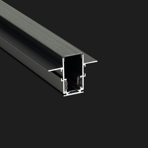 [LS2M] Riel Magnetico Empotrable de 4 Lineas Cobre de 2M Negro