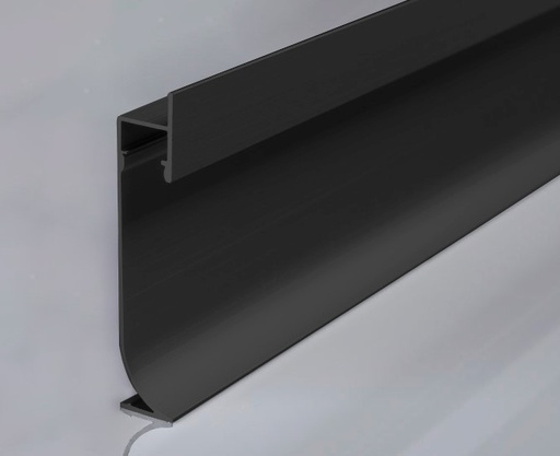 [HB7014] Perfil Roda Pie 72x14mm de Aluminio para Camineria 3M