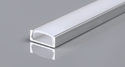 [FX1662] Perfil de 2M 16x6mm Superficial de Aluminio