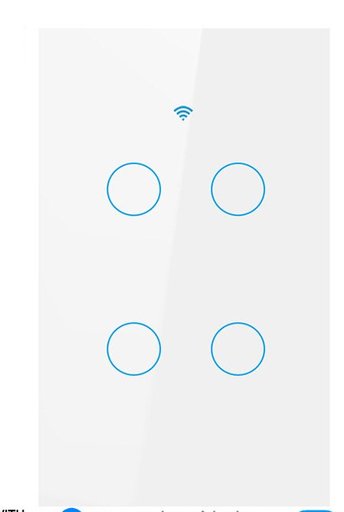 [TM4034G] Switch Inteligente Tactil 4 Botones