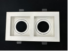 [AOE34WH] Accesorio Doble para empotrar dicróico WH