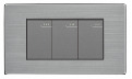 [DGTTJ8K03G] Toma Interruptor Triple DELUXE gris