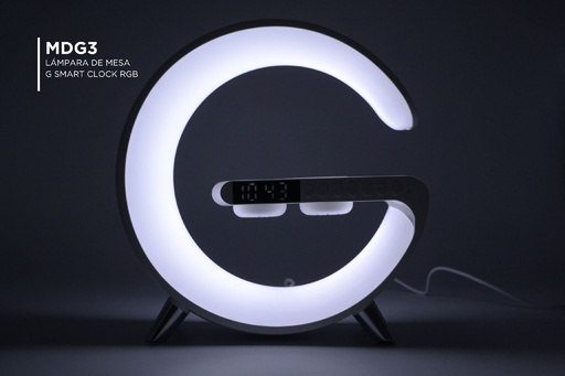 [MDG3] Lámpara de Mesa G Smart Clock con Corneta 3W RGB