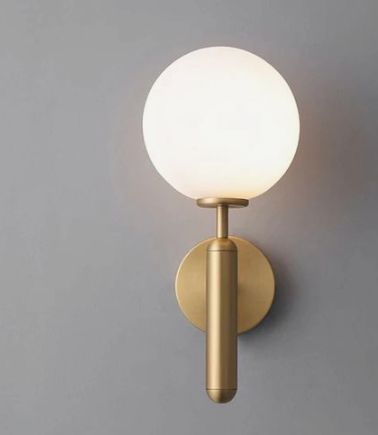 [HYG9C] Aplique de pared CANDLE G9 Dorado