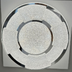 [GZP82] Lámpara de Techo Crystal 40CM 48W Cromado