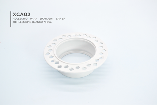 [XCA02] Accesorio para Spotlight Lamba Trimless Ring Blanco 75mm