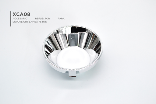 [XCA08] Accesorio Reflector para Spotlight Lamba plateado 75mm