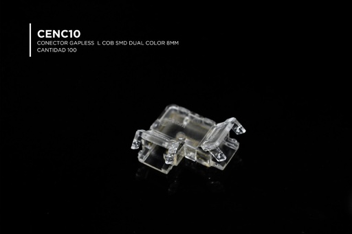 [CENC10] CONECTOR GAPLESS L COB SMD DUAL COLOR 8MM